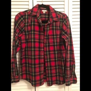 L.L. Bean flannel top xxs